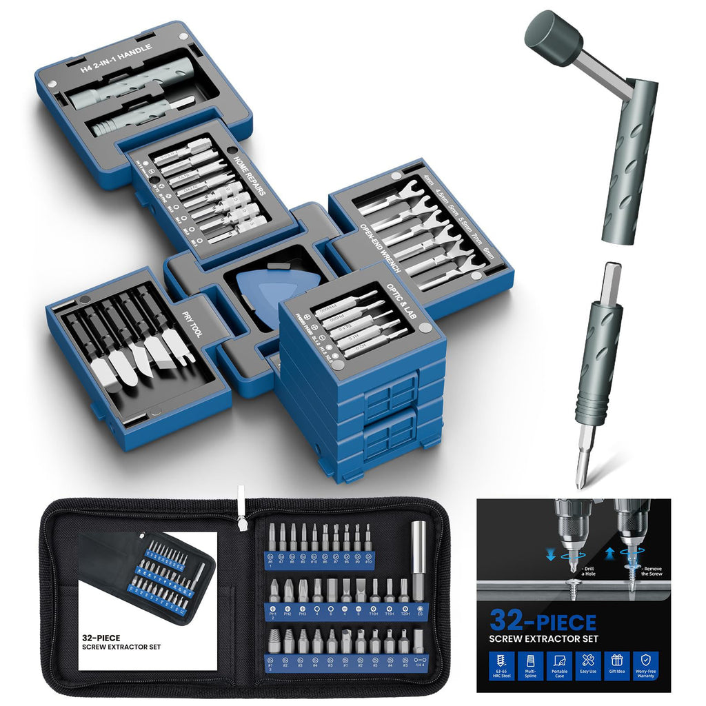 55-in-1 Precision Screwdriver Set, Mini Multifunctional Screwdriver Kit for Repairing Mobile Phones, Watches, and Computers