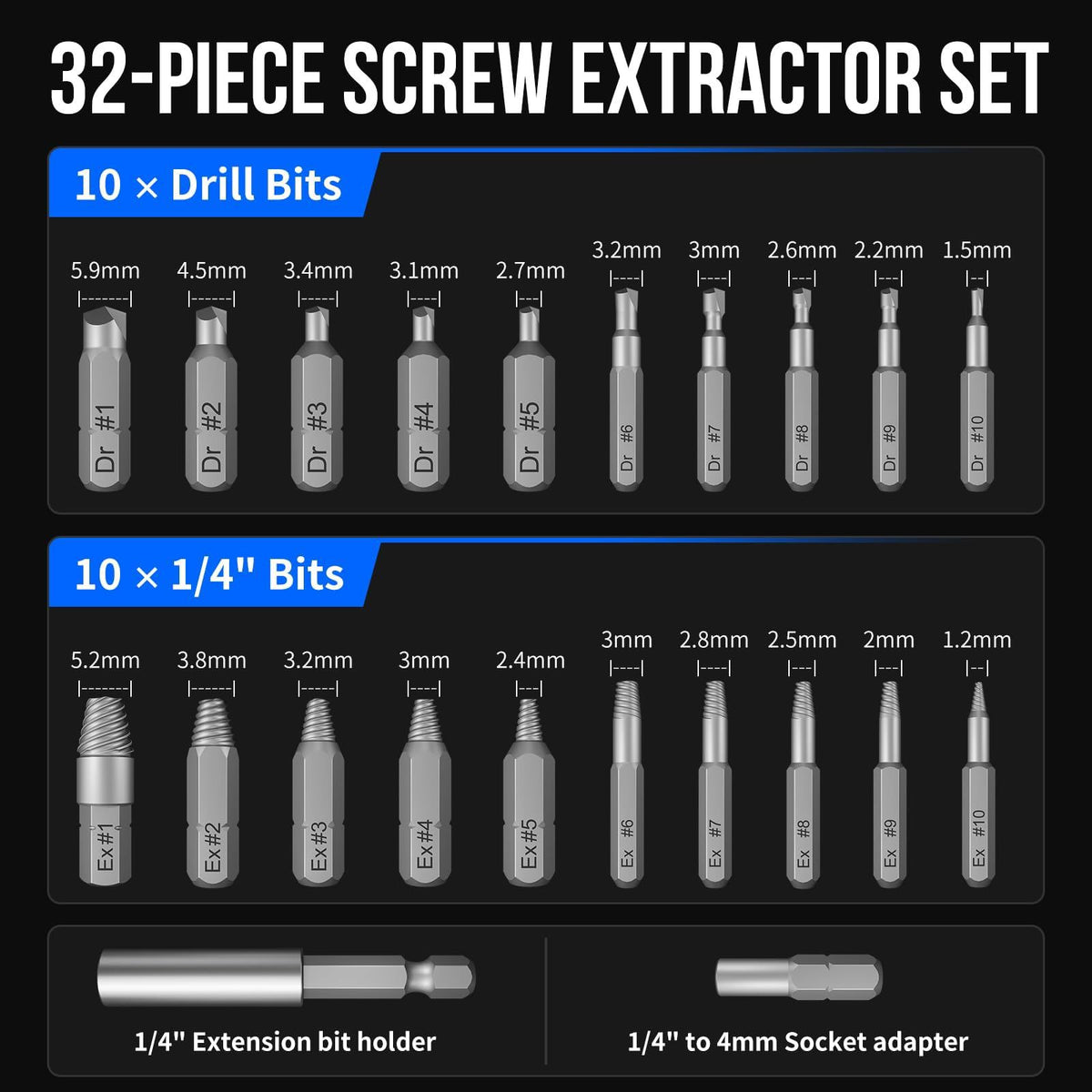 55-in-1 Precision Screwdriver Set, Mini Multifunctional Screwdriver Kit for Repairing Mobile Phones, Watches, and Computers