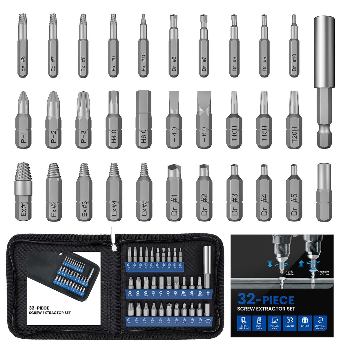 55-in-1 Precision Screwdriver Set, Mini Multifunctional Screwdriver Kit for Repairing Mobile Phones, Watches, and Computers